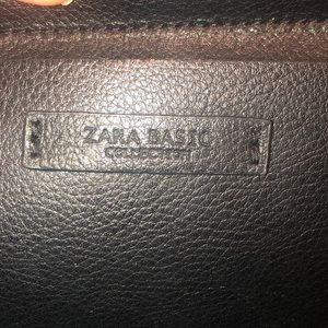 ZARA leather black backpack